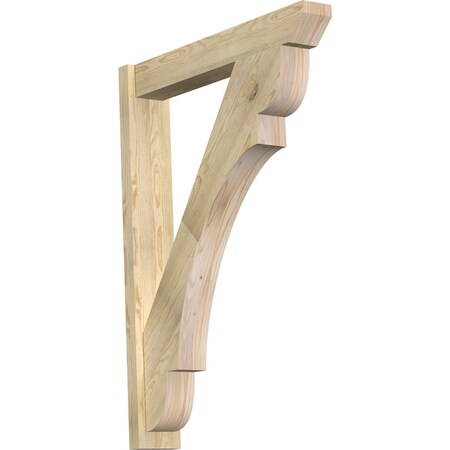 Ekena Millwork Olympic Slat Rough Sawn Outlooker, Douglas Fir, 6"W x 34"D x 46"H OUT06X34X46OLY06RDF